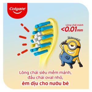 Bàn chải Colgate cho trẻ từ 2-5 tuổi hình ảnh Minion vui nhộn