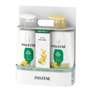 Set dầu gội Pantene Nhật mềm mượt màu xanh lá