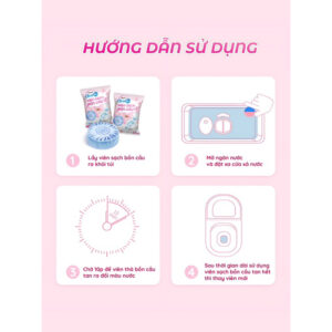 Viên thả bồn cầu CleanZ Aikomi - Hộp 4 Viên