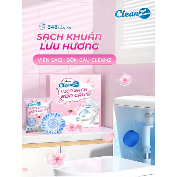 Viên thả bồn cầu CleanZ Aikomi - Hộp 4 Viên