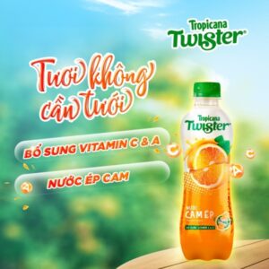 Nước Cam Ép Twister Chai 320ml