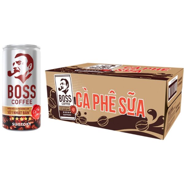 Cà Phê Sữa Boss Lon 180ml