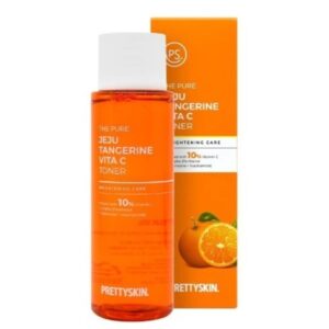 Nước Hoa Hồng Dưỡng Trắng Phục Hồi Da Pretty Skin The Pure Jeju Tangerine Vita C Toner