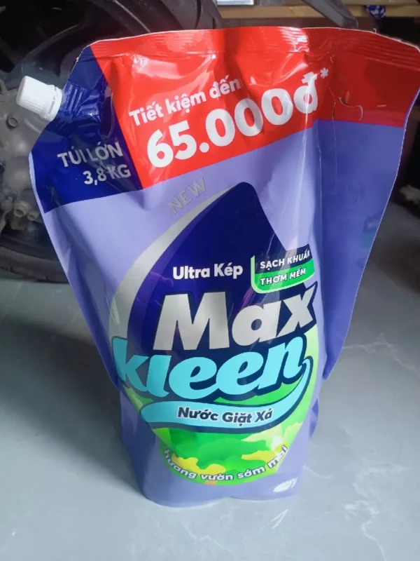 Nước Giặt Xả MaxKleen hương sớm mai 3.8kg