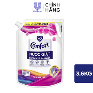 Nước giặt Comfort dưỡng vải đa năng hương thanh lịch túi 3.6kg