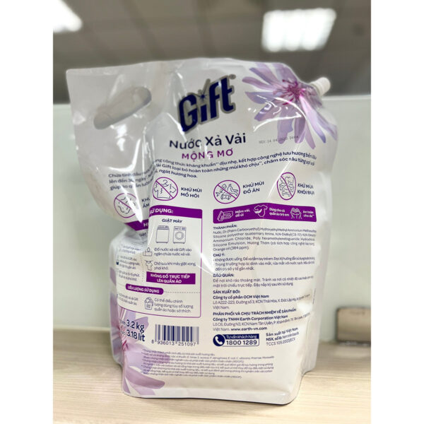 Nước xả Gift hương mộng mơ 1.2kg