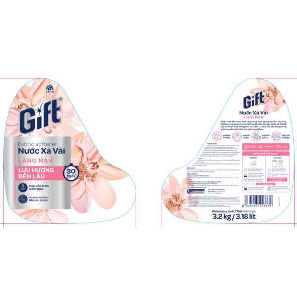 Nước xả Gift hương mộng mơ 3.2kg