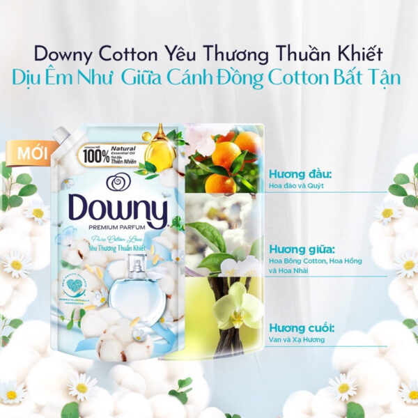 Nước Xả Vải Downy Yêu Thương Thuần Khiết 3L