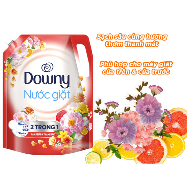 Nước Giặt Downy Hương Cam Chanh Thanh Mát Túi 3.05kg