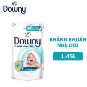 Nước Xả Vải Downy Kháng Khuẩn Nhẹ Dịu 1.45L