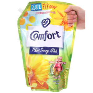 Nước xả vải Comfort phơi trong nhà hương nắng mới túi 2.8 lít