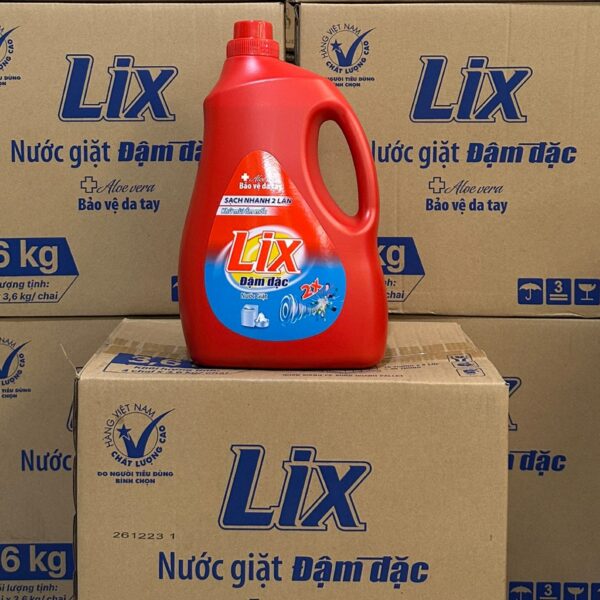 Nước Giặt Lix Đậm Đặc Khử Mùi Ẩm Mốc 3.6kg