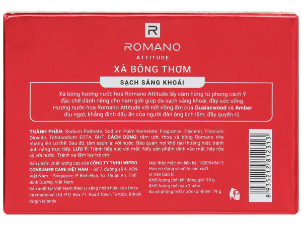 Xà bông Romano Attitude sạch sảng khoái 90g