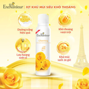 Xịt Khử Mùi Enchanteur Hương Nước Hoa Charming 150ml