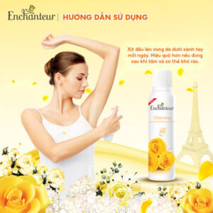 Xịt Khử Mùi Enchanteur Hương Nước Hoa Charming 150ml