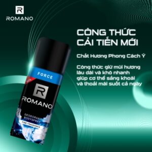 Xịt Khử Mùi Romano Hương Nước Hoa Force 150ml