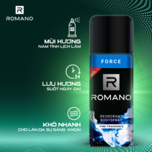 Xịt Khử Mùi Romano Hương Nước Hoa Force 150ml