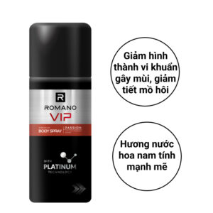 Xịt Khử Mùi Romano Vip Hương Passion 150ml