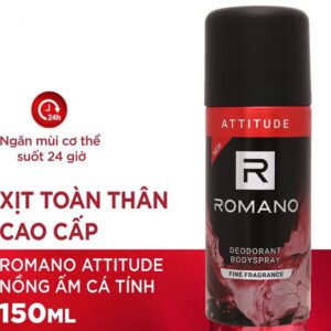 Xịt Khử Mùi Romano Hương Nước Hoa Attitude 150ml