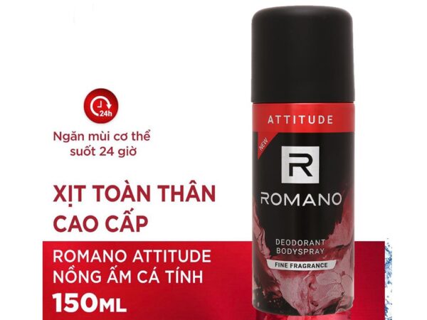 Xịt Khử Mùi Romano Hương Nước Hoa Attitude 150ml