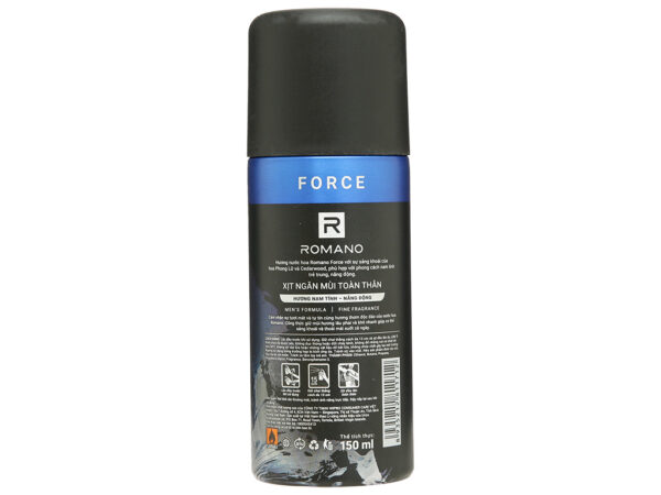 Xịt Khử Mùi Romano Hương Nước Hoa Force 150ml