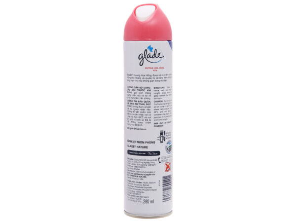 Xịt phòng Glade Hương hoa hồng 280ml