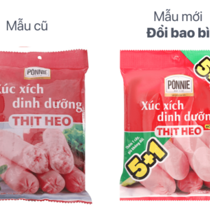 Xúc xích dinh dưỡng thịt heo Ponnie gói 175g