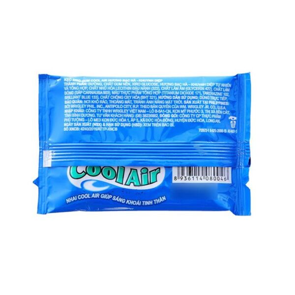 Kẹo sing-gum Cool Air the mát gói vỉ 11,6g