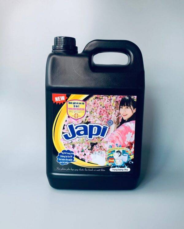 Nước giặt xả Japi Hương Nước Hoa Anh Đào Nhật Bản 4850ml