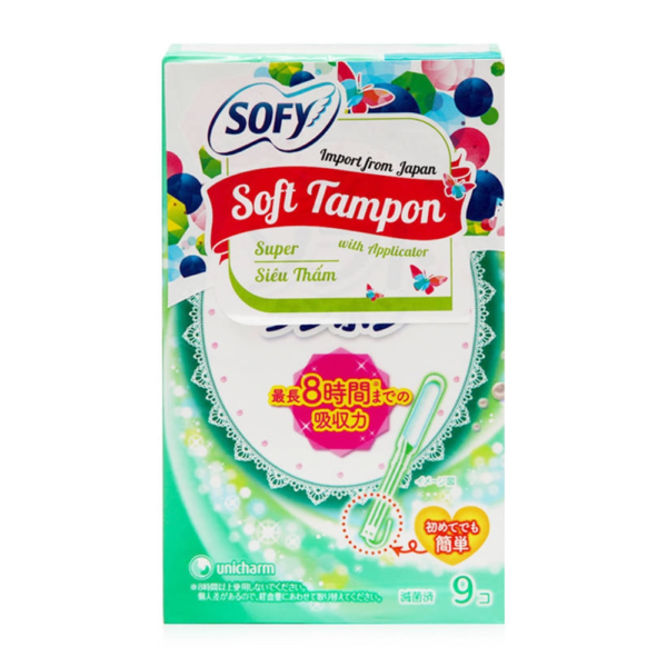 Băng Vệ Sinh Sofy Siêu Thấm Soft Tampon Super 9 Miếng