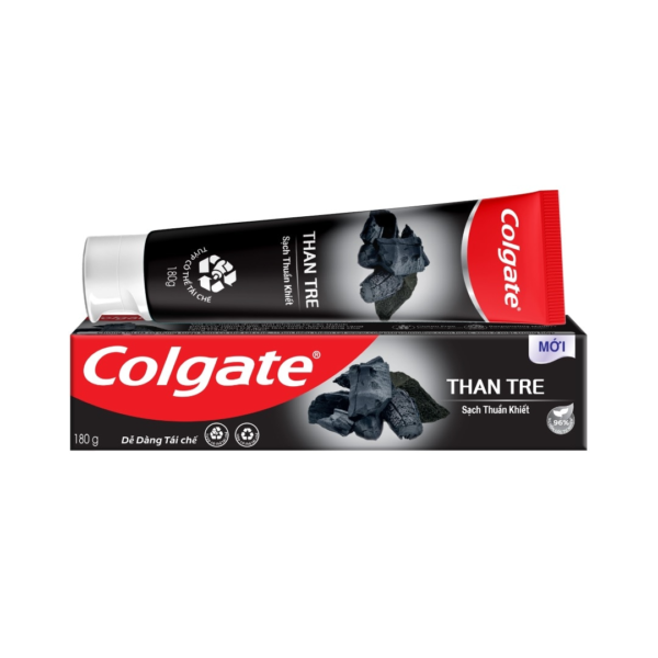 Kem Đánh Răng Colgate Than Tre Hoạt Tính Sạch Thuần Khiết 180g